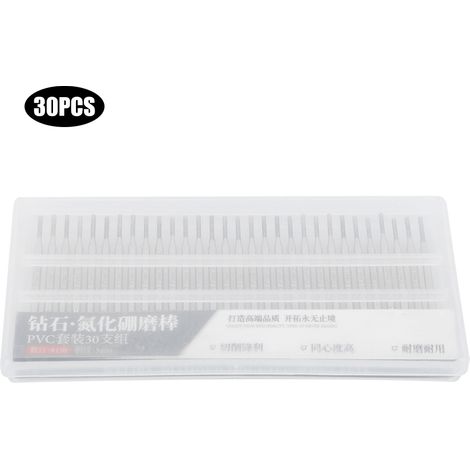 Ortviai Lot de 30 embouts meuleuses cylindriques en diamant, tête plate 1,5 mm, accessoires pour gravure et meulage (1/5)