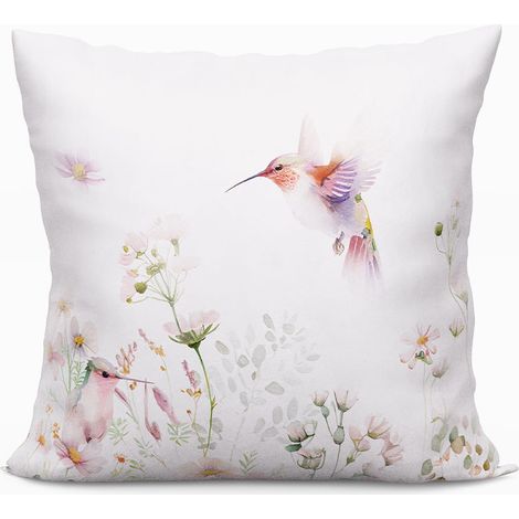 Polina terciopelo - Funda de almohada decorativa - 40x40 cm - rosa (1/2)