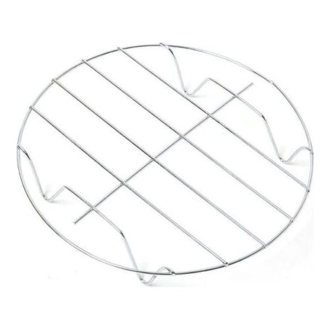 BUNTHAUS Grille ronde en acier inoxydable 23 cm Support universel pour micro ondes, four, barbecue et réfrigérateur Accessoire de cuisson multifonction (1/5)