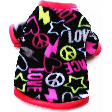 Weiche, warme Fleece-Haustierkleidung, niedlicher Hundemantel mit Totenkopf-Print, Welpenhemd, Jacke, Pullover für Französische Bulldoggen, Tarnmuster-Hundebekleidung, Größe 6 (1/5)