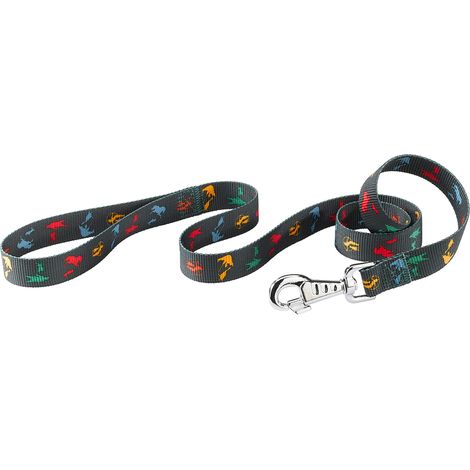Ferplast CLUB G CIRCUS Guinzaglio per cani in nylon. 3 misure. Variante G25/120 - Misure: 25 mm x L 120 cm - Nero