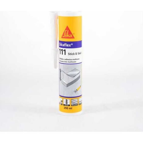 Lote de 5 unidades Sikaflex-111 Stick&Seal marrón 290 ML Cartucho SIKA (1/5)