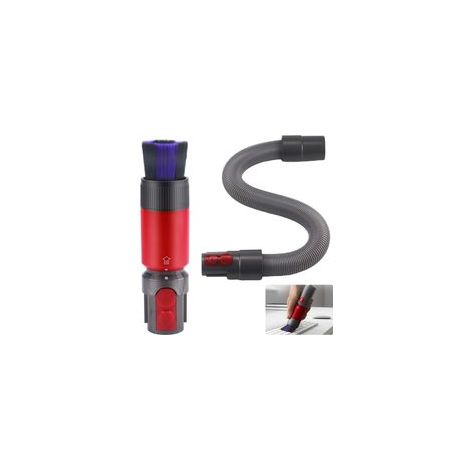 Kit 2 Brosse Anti Rayures pour Dyson Aspirateur Accessoires pour Dyson V8/V10/V11/V15 avec Tuyau Extensible (1/4)