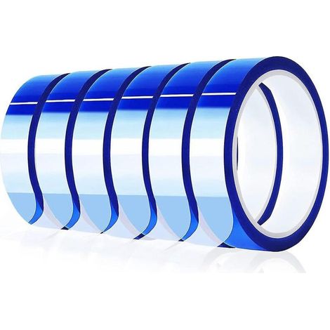 EASYCOMFORT Ruban chauffant bleu 6 20 mm x 33 m, ruban résistant à la chaleur haute température, ruban de transfert de chaleur pour sublimation thermique (1/3)