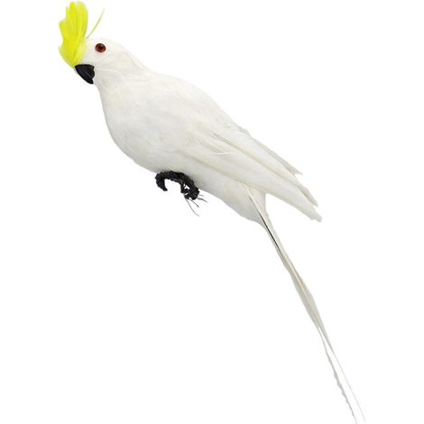 Perroquet Artificiel - Modèle Décoratif en Mousse et Plumes - 35 cm - Ornement pour Intérieur - 1 Pièce (1/5)