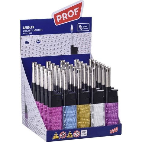 Trade Shop - SET MIT 50 GASFEUERZEUGERN MIT KURZER FLAMME, GLÄNZEND UND BRILLANT 41411646 - (1/2)