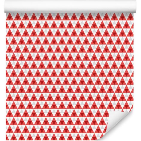 Papier peint Triangles de corail pour salon et chambre 50x1000 cm (1/5)