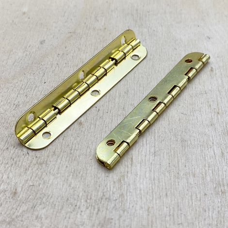 Charnière longue à angle droit de 90° et coins arrondis de 65 mm, quincaillerie pour meubles, charnière libre, boîte cadeau, boîte en bois, connecteur à charnière à six trous