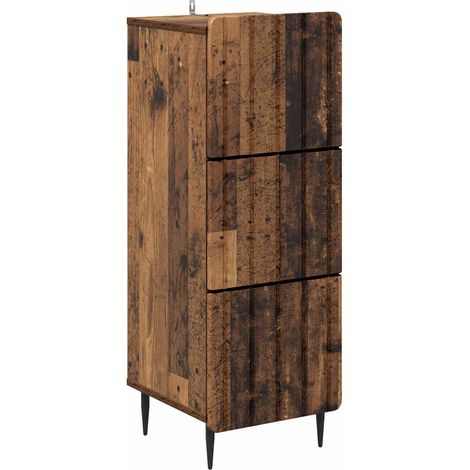 Schubladenschrank Altholz 33 x 34,5 x 92 cm Holzwerkstoff vidaXL