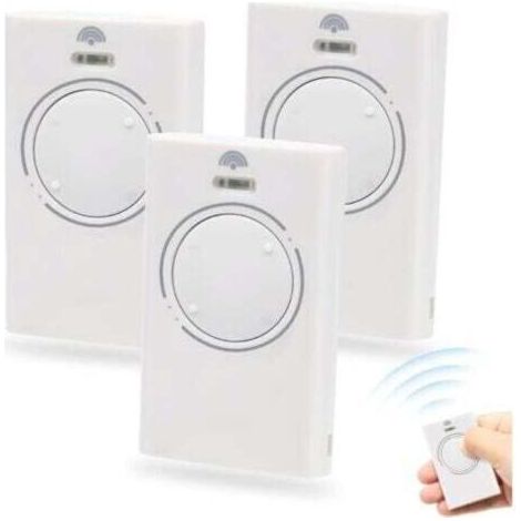 3er-Pack Garagentor-Fernbedienung 868 MHz 2-Kanal Tor-Fernbedienung Kompatibel mit XT2 868 SLH, XT 868 SLH (Weiß) (1/4)