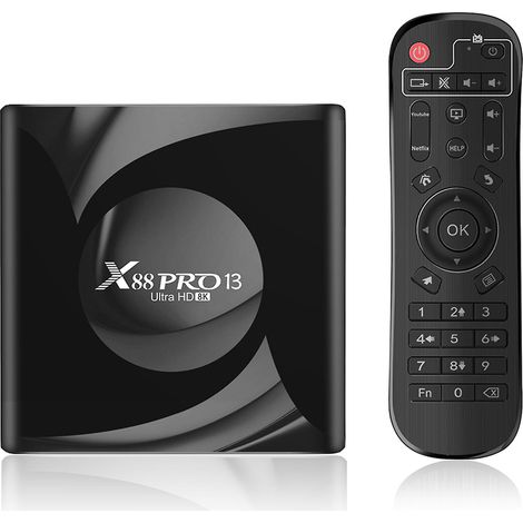 Boîtier TV intelligent Android 13 à faible latence et lecteur multimédia HD, compatible avec les chambres à coucher. (1/5)