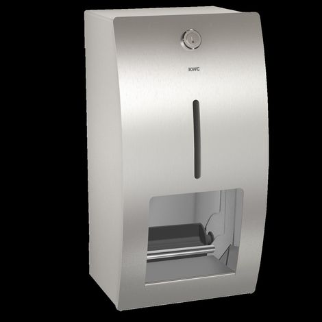 KWC Wc-doppelrollenhalter, STRATOS, Edst, AP, 156x303x141 mm, Spindelsystem (1/2)