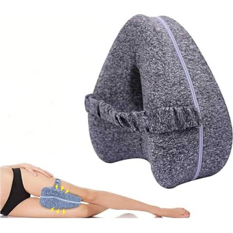 Oreiller de genou orthopédique en mousse mémoire – Coussin latéral ergonomique pour dormir – Soulage lombaires, hanches et jambes (1/5)