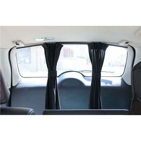 Rideaux de voiture / pare-soleil pour vitres arrière et latérales, confidentialité, protection UV et thermique, assombrit, anti-soleil Noir-Fei Yu (1/3)