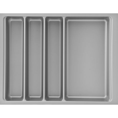 Agoform Besteckeinsatz Scoop II Set 474x366x59mm, mit Trenner Kunststoff silber