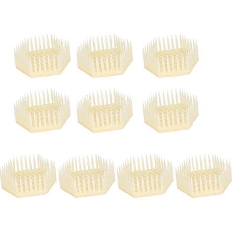 Lot de 10 cages à reines hexagonales - outils, matériel et accessoires apicoles - AquaForge (1/5)