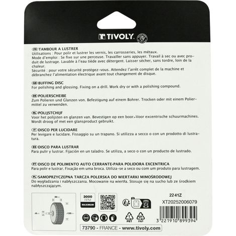 Tivoly • TAMBURO LUCIDANTE base a strappo Ø125mm