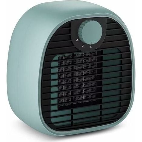 Chauffage Soufflant, Radiateur Soufflant Électrique 650/1000W, Protection Contre Surchauffe & Anti-Basculement, 2 Modes de Chauffage, Salle de Bain Maison Bureau, Sécurité - Silencieux