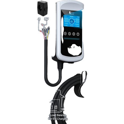 Caricabatterie per veicoli elettrici di tipo 2, schermo LCD da 4,3 pollici, impermeabile IP65 (1/2)