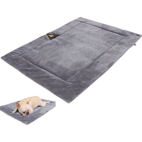 Alfombra calefactada - Alfombra calefactada - Gato - Perro - Cama para gato - Cama para perro - Calefactada - Gris S