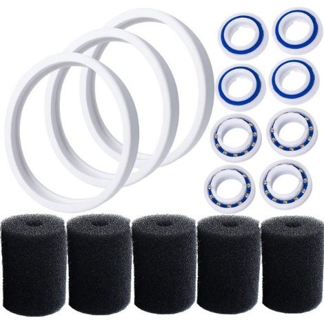 Polaris wheel and tire bearing replacement kit with spare cleaning cotton - Polaris 180 380 pool kit (1/5)