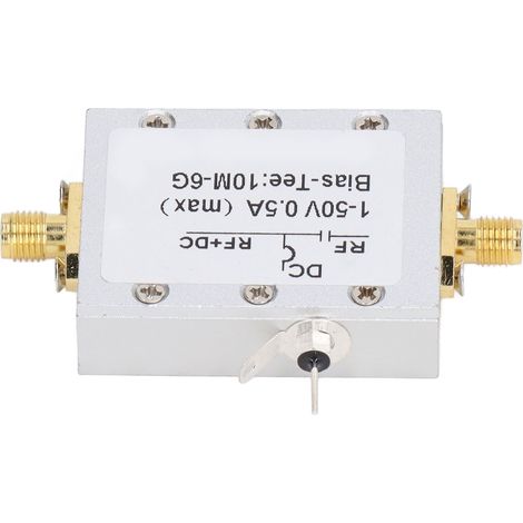 Bloqueur de courant continu RF coaxial à large bande polarisé 10 MHz-6 GHz (1/5)
