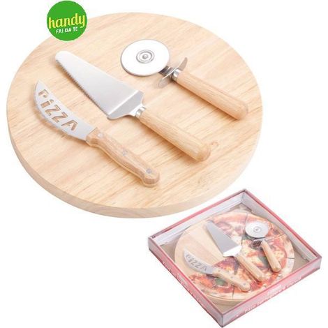 Set pizza Kasaviva con tagliere in legno e utensili