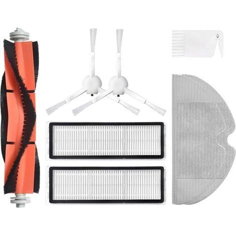 Rouleau Brosse Filtre Principal et Chiffons Nettoyage pour Aspirateur Robot Mijia 1C Pièces Remplacement (1/4)
