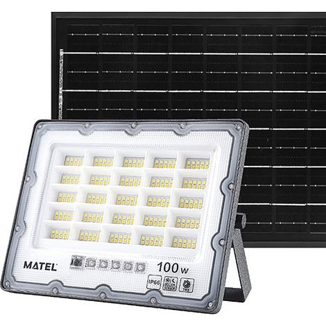 FOCO LED SOLAR GRIS IP65 CCT - 50 W