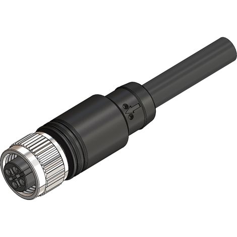 Connecteur pré-câblé RS PRO 4 conducteurs , M12 Femelle, 10m ( Prix pour 1 ) (1/3)