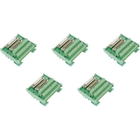5X DB25 DIN Module D'Interface de Sur Rail Connecteur Mâle / (1/5)