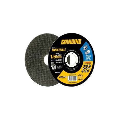 10 x GRINDING INDUSTRIALE DISCO FERRO PIANO 125X1,6