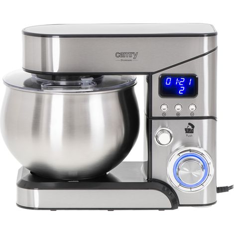 Robot pâtissier 2000W 5L – 6 vitesses – Système de mélange planétaire – Écran LCD pour utilisation facile – Camry (1/8)