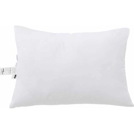 Oreiller (avec taie d'oreiller), blanc, 60 x 40 x 20 cm, fibre de polyester. (1/5)