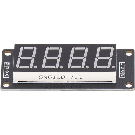 Module d'affichage numérique à segments LED 4 bits 7 segments, module d'horloge PCB 0,56 pouce MRA172B bleu (4 pièces) (1/5)