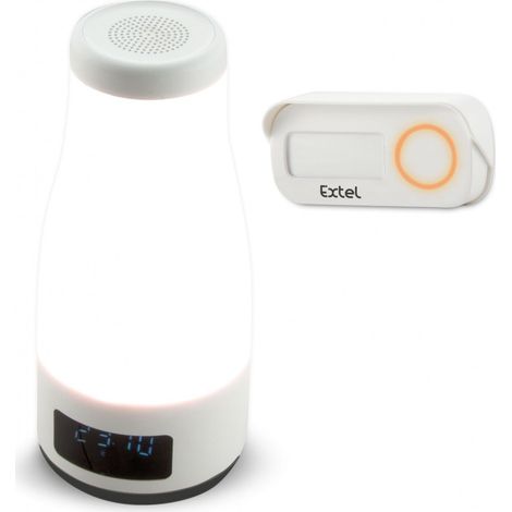 Sonnette sans fil Mood avec enceinte bluetooth lampe intégrée - Extel - 083701 (1/4)