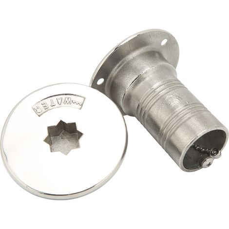 Bouchon de remplissage de carburant pour pont marin, quincaillerie marine en acier inoxydable 316 poli miroir. (1/5)