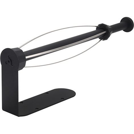 BRAVIX Porte Sopalin sans Perçage, Porte Rouleau Essuie Tout Mural Auto-Adhésif à Suspendre, Noir Support Sopalin Effet Amortissant, pour Cuisine Salle de Bains, Fournis avec Colle Et Vis