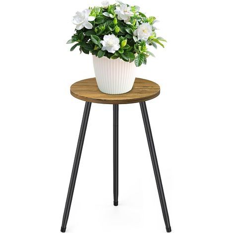 Tabouret pour Plantes Table d'appoint Support Plantes, Diamètre 30cm Supports de Pots de Fleurs, Étagère Plantes Intérieur(sauf pour Les Plantes et Les Pots de Fleurs) (1/5)