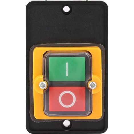 Bouton de Commutateur de Machine de Commutateur de Bouton-Poussoir, ac 220V / 380V 10a, Incorporant Le Bouton Marche/arrêt Imperméable Et antipoussière (1/5)