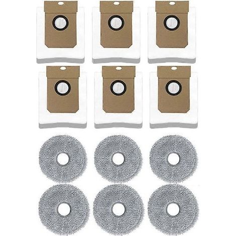 Accessoires pour balai Cecotec Conga 11090 : élimine 99 % des bactéries, chiffon de nettoyage, sac à poussière. (1/5)
