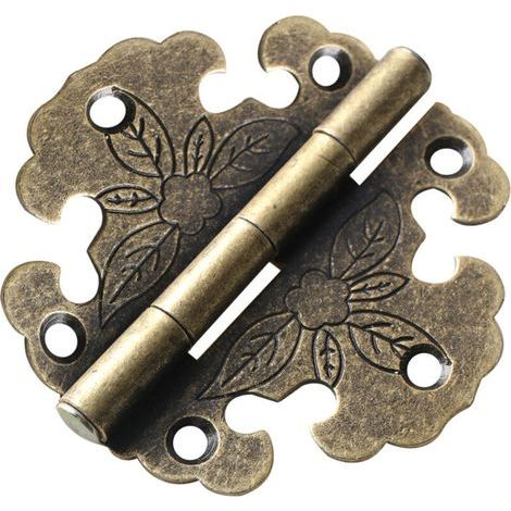 antique bronze hinges for decorative cabinets, wooden doors, bookcase (1/4)