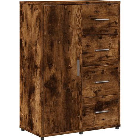 Credenza buffet cassettiera mobile contenitore organizer cucina soggiorno soggiorno 60 x 31 x 84 cm derivati del legno marrone 020030970