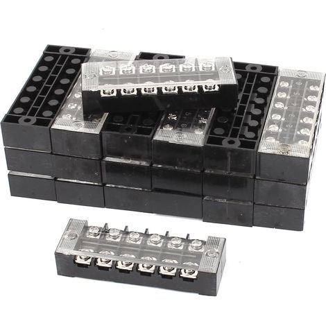 20 pièces 600 V 25A 6 positions double bloc serrage à ressort TB2506