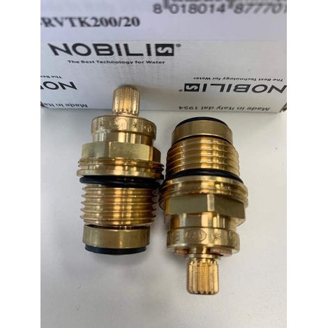 Paire de vis de rechange pour robinets à gaz flora 1/2 Nobili RVTK200/20 Tete