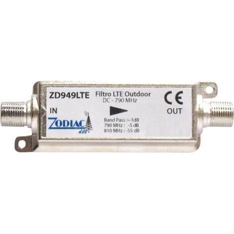 Zodiac filtro LTE per antenna digitale terrestre elimina disturbi