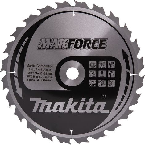 Makita Sägebblatt MAKFORCE 355x30x24Z (1/6)