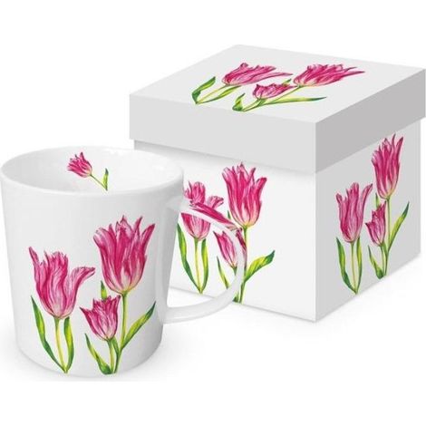 Porzellantasse Tulpen 350 ml