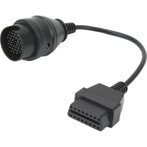 Câble adaptateur de diagnostic 38 broches vers OBD2 en ABS résistant à l'usure, longueur 28 cm, de remplacement pour Mercedes-Benz (1/5)