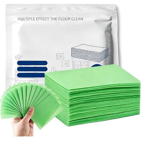 Lingettes nettoyantes sols multi-surfaces 120 unités formule améliorée 2026 nettoyant concentré vert (1/5)
